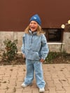 Şeritli Denim Takım