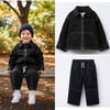 Siyah Oversize Kot Takım