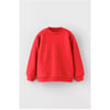 Üç İplik Basic Sweatshirt (Kırmızı)