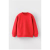 Üç İplik Basic Sweatshirt (Kırmızı)