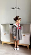 YAKA ve FİYONK DETAYLI ELBİSE
