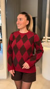 Argyle Triko Kazak