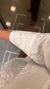 Boncuk İşlemeli Keten Gömlek