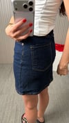 Lacivert Denim Etek