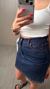 Lacivert Denim Etek