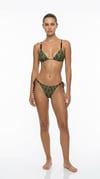 Yeşil İpli Desenli Bikini