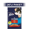Felix Pouch Sığır Etli Yaş Kedi Maması 85 gr 26 Adet