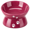 Trixie Yükseltilmiş Seramik Kedi Mama Kabı 0,15 L 13 cm Mürdüm