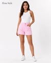 Pembe Tensel Denim Şort