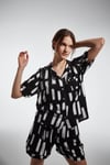 Black White Pijama Takımı