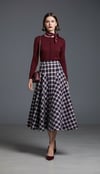 Bordo Siyah Ekose AW26 Ön Siparis ürünüdür.