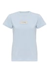 Happy T-shirt Önü Marka Baskılı Mavi