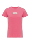 Happy T-shirt Önü Marka Baskılı Pembe