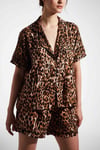 Leopar Desenli Pijama Takımı