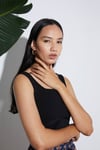 Triko Crop Top Beyaz
