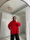 Oversize Sweatshirt - Kırmızı