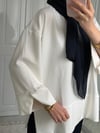 Yırtmaçlı Sweat - Beyaz