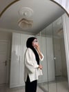 Yırtmaçlı Sweat - Beyaz