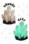 3D Baskı Kristal Görünümlü Karanlıkta Parlayan Masaüstü Aksesuarı (Glow in Dark)