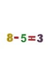 3D Baskı Renkli Matematik Öğrenme Seti (Sayılar ve İşlem Sembolleri 0-10)