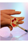 Nail Art Oje Karıştırıcı Parmak Yüzük Palet - Beyaz