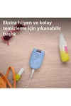 2000 Serisi BRE228/05 Bacak Epilasyon Aleti, Kablolu, Yıkanabilir, Mavi