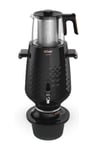 AR3083 Ehlikeyf Elektrikli Semaver Çay Makinesi 3.5L 2200W Cam Demlik Otomatik Sıcak Tutma - Siyah