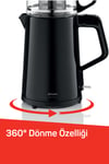 AR3134 Dreamtea Çay Makinesi 1 L Demlik Kapasitesi, 1650 W, Siyah