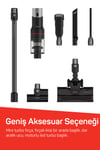 AR4209 MagiClean Flex Dikey Şarjlı Süpürge 500 W, 60 Dk Kullanım, Siyah