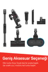 AR4210 MagiClean HydroFlex Dikey Şarjlı Süpürge 500W, BLDC Motor Gücü, 60 Dk Kullanım, Siyah