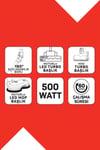 AR4210 MagiClean HydroFlex Dikey Şarjlı Süpürge 500W, BLDC Motor Gücü, 60 Dk Kullanım, Siyah