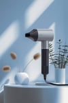 AR5169 Revolution Profesyonel İyonlu Saç Kurutma Makinesi 1600W, BLDC Motoru, Platin Gri