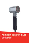 AR5169 Revolution Profesyonel İyonlu Saç Kurutma Makinesi 1600W, BLDC Motoru, Platin Gri