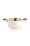 Ceramoni Seramik Derin Tencere 24 Cm-Krem