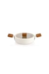 Ceramoni Seramik Kapaklı Sahan 20 Cm-Krem