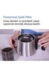 Chailand Çay Makinesi Inox Çelik Demlikli 1.8L Gizli Rezistans Otomatik Kapanma Çaycı