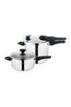Gusto Chef 2 Li Düdüklü Tencere Seti 4+7 L 4 Parça-Inox01
