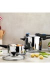 Gusto Chef 2 Li Düdüklü Tencere Seti 4+7 L 4 Parça-Inox01