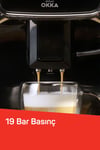 OK0028 Okka Espresso Pro M Tam Otomatik Espresso Makinesi, 11 Sıcak ve Soğuk İçecek, Bakır
