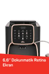 OK0028 Okka Espresso Pro M Tam Otomatik Espresso Makinesi, 11 Sıcak ve Soğuk İçecek, Bakır