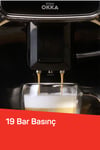 OK0028 Okka Espresso Pro M Tam Otomatik Espresso Makinesi, 11 Sıcak ve Soğuk İçecek, Krom
