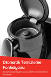 OK0040 Okka Elite Türk Kahvesi Makinesi Bol Köpüklü Közde Lezzeti, 2 Fincan Kapasiteli, Krom
