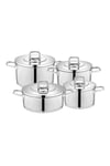 Prime Çelik Tencere Seti-8 Parça-Inox
