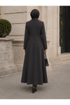 Monarch Serisi Kapak Cepli Uzun Tesettür Pardesü