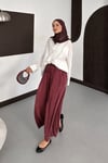 Lina Oysho Etek Görünümlü Pantolon - Bordo
