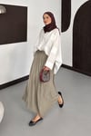 Lina Oysho Etek Görünümlü Pantolon - Haki