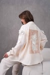 Livia İşlemeli Keten Kimono Takım - Ekru