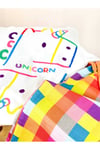 Unicorn Baskılı Renkli Kız Çocuk İkili Takım