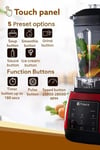 Vosco Home Pro Profesyonel Smoothie Bar Blender 1600W 2 Litre Buz Kırıcı Kırmızı VHS-200EK