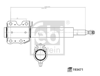 AMORTISOR ON GAZLI MERCEDES SPRINTER B901>B904 . VW LT 28-35-46